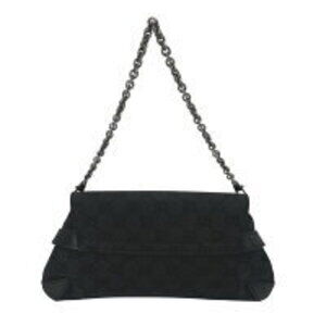 Gucci GG Shoulder Horsebit Bag Canvas Chain